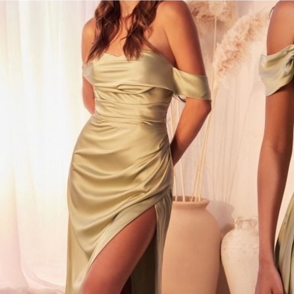 Sage Orchid Drape Dress